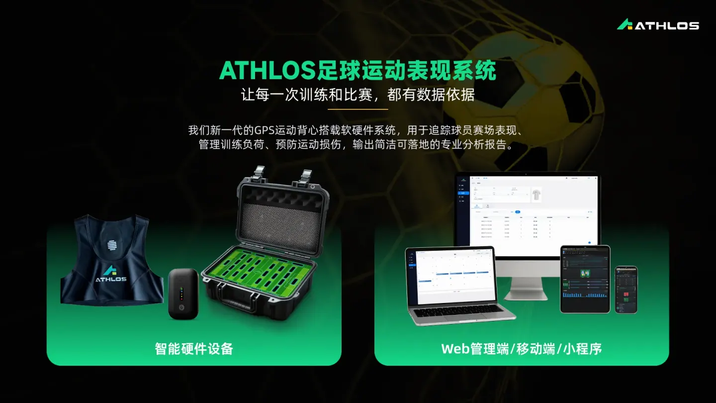 ATHLOS 足球智能穿戴设备、收纳箱与管理端